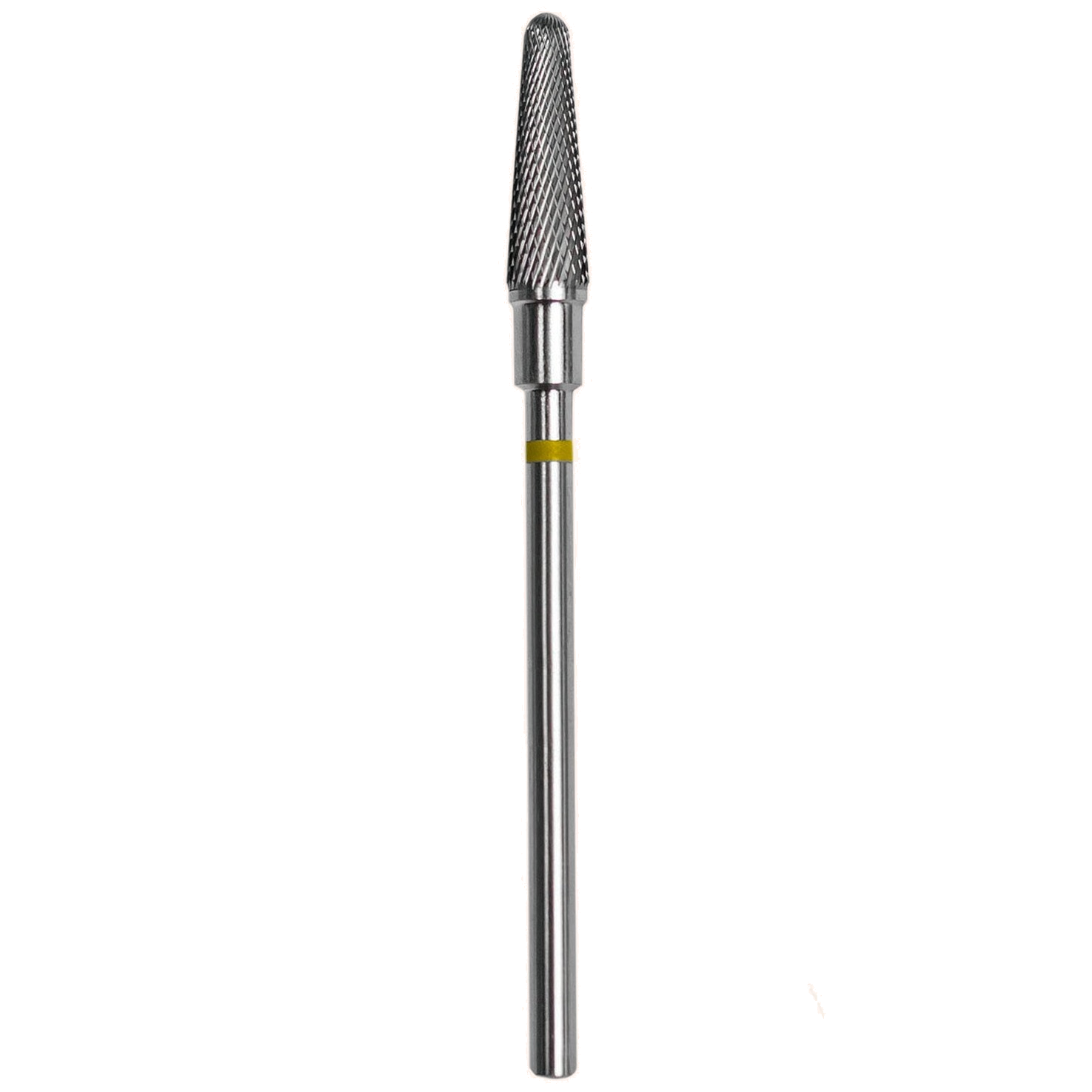 STALEKS PRO EXPERT CARBIDE NAIL DRILL BIT FRUSTUM YELLOW HEAD DIAMETER 4 MM WORKING PART 13 MM (FT70Y040/13) (№84) - STALEKS™-0