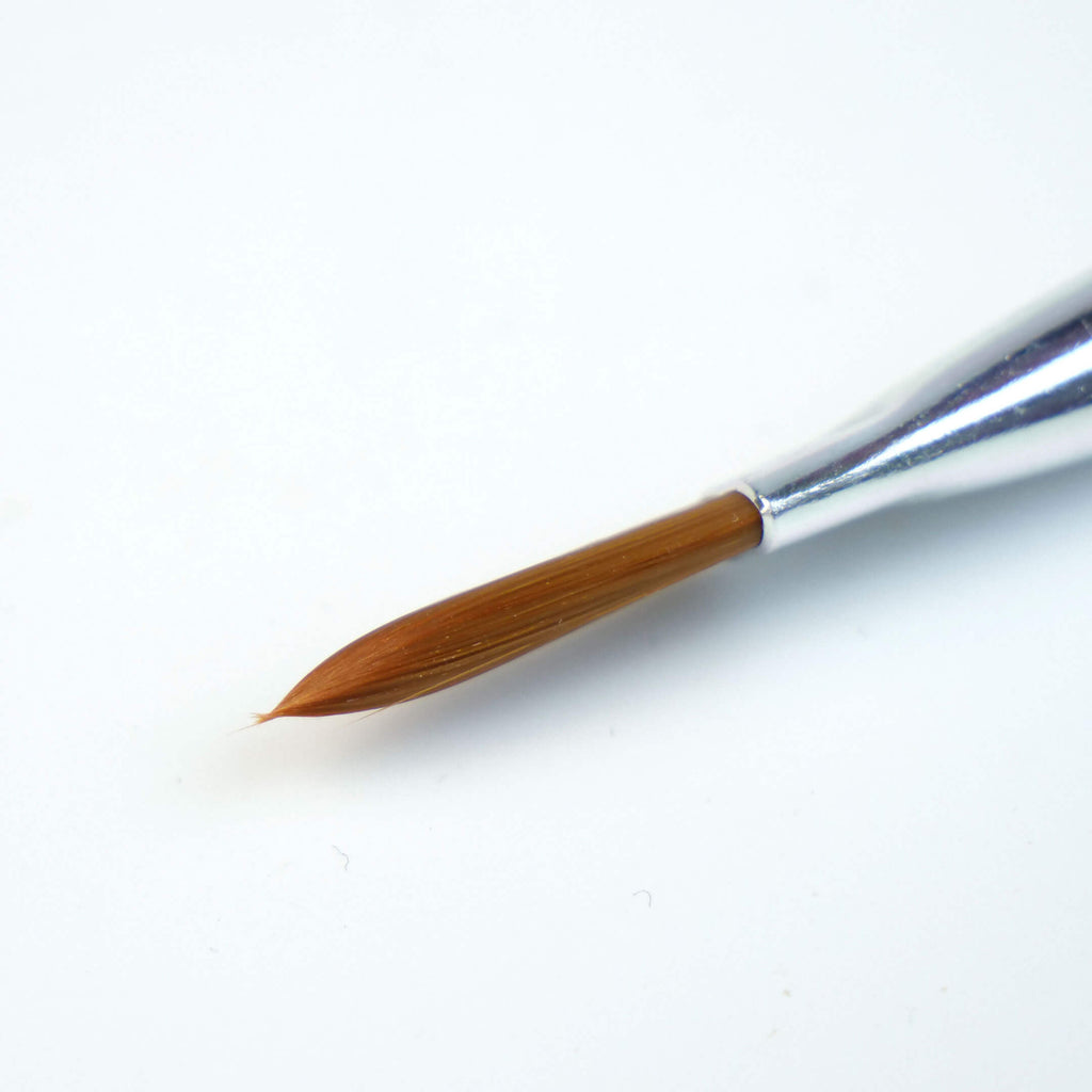 Floral Pattern Metal Case Gel Brush #8-2
