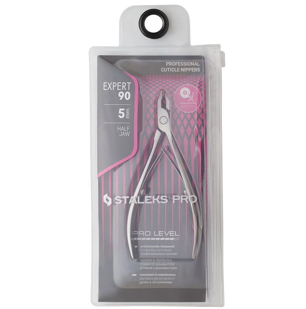 STALEKS Pro Expert 90 Professional Cuticle Nippers 5 mm Ne-90-5-4