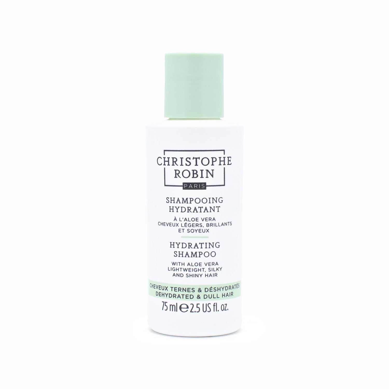 CHRISTOPHE ROBIN Hydrating Shampoo with Aloe Vera 2.5oz - New