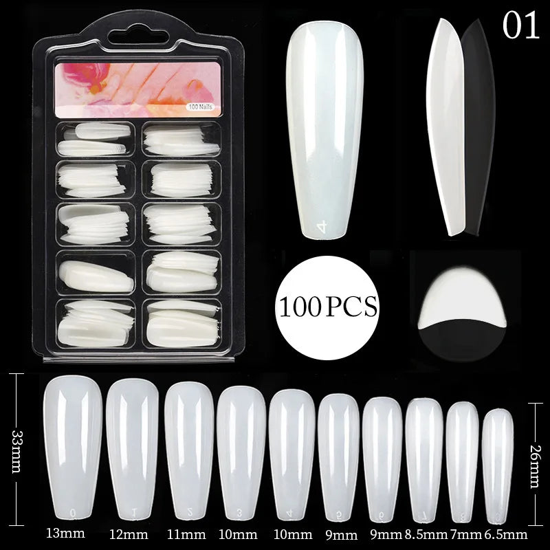 Coffin False Nails-17