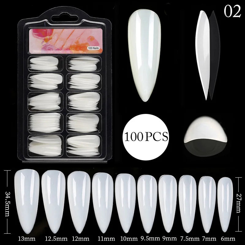Coffin False Nails-19