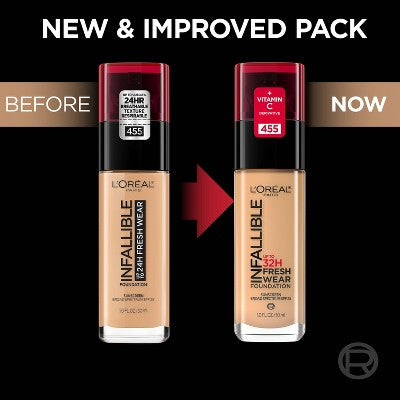 L'Oreal Paris Infallible 32HR Fresh Wear Foundation SPF 25 410 Ivory 1 fl oz - New