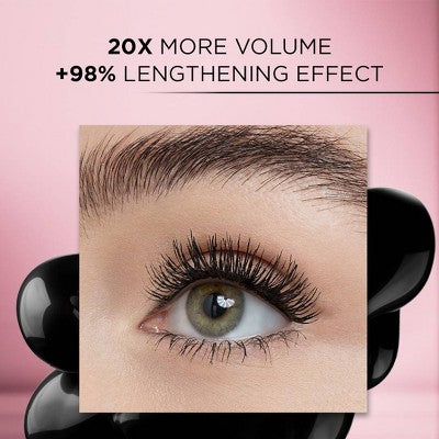 L'Oreal Paris Voluminous Lash Paradise Mascara 201 Black 0.28 fl oz - Imperfect Box