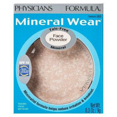 Physicians Formula Mineral Wear Pressed Powder Light Beige 0.3oz - Missing Box