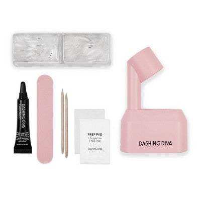 Dashing Diva Gel Xtend Starter Kit Magic Off + Remover Bundle Medium Round 60ct - Imperfect Box