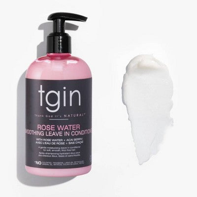 TGIN Rose Water Smoothing Leave In Conditioner 13 fl oz - Small Amount Missing