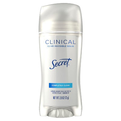 Secret Clinical Strength Completely Clean Invisible 2.6oz - Missing Box