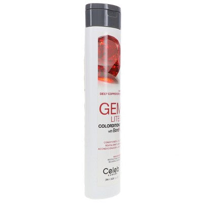 Celeb Luxury Gem Lites Colorditioner with BondFix Amber Deep Copper Brown 8.25 oz - New