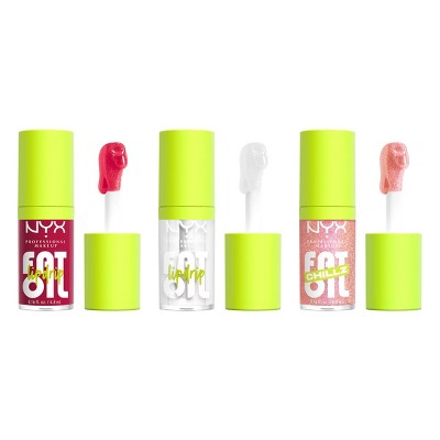 NYX Professional Makeup Fat Oil Lip Drip Holiday Trio Lip Gloss 3 pc - Missing Box