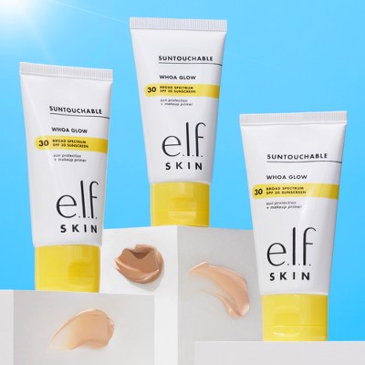 e.l.f. SKIN Suntouchable Whoa Glow Sunscreen & Primer Sunburst SPF 30 1.69 fl oz - Imperfect Box