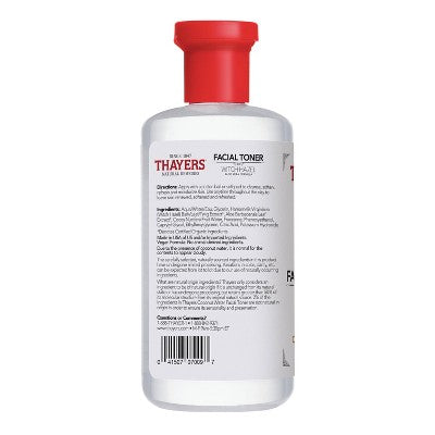 Thayers Natural Remedies Witch Hazel Alcohol Free Toner Coconut Water 12oz - New