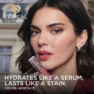 L'Oreal Paris Paradise Hyaluron Tint Lip Stain Serum 601 Worth It 0.16 fl oz - Imperfect Container