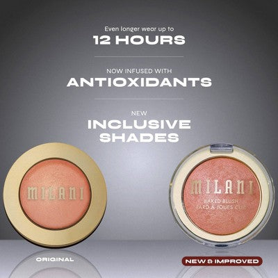Milani Baked Blush Sparkling Rose - Imperfect Container