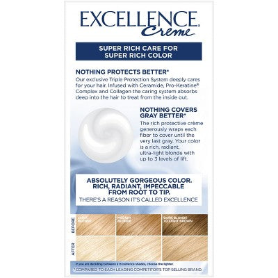 L'Oreal Paris Excellence Triple Protection 6.3 fl oz 02 Extra Light Natural Blonde 1 Kit - Missing Box
