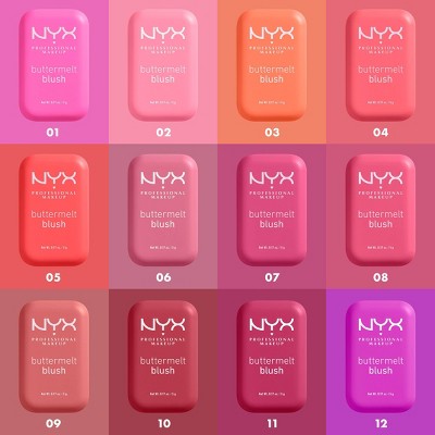 NYX Professional Makeup Buttermelt Blush - Sooner The Butta - 0.17oz