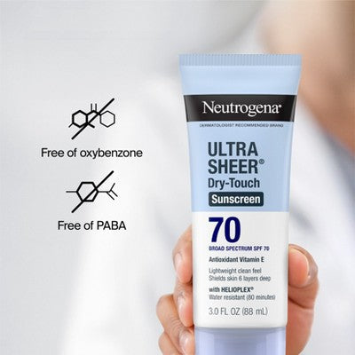 Neutrogena Ultra Sheer Sunscreen SPF 70 2pk/88ml - Missing Box