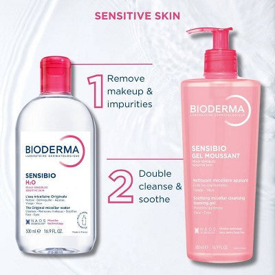 Bioderma Sensibio H2O Micellar Water Makeup Remover 16.9 fl oz - Imperfect Container