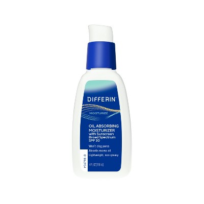 Differin Oil Absorbing Moisturizer with Sunscreen Broad-Spectrum UVA/UVB  SPF 30  4oz - New