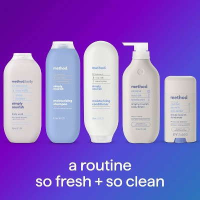 Method Simply Nourish Moisturizing Shampoo 14 fl oz - New
