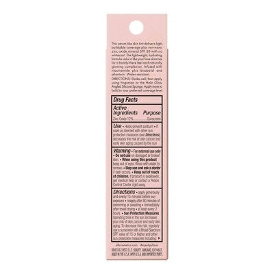 e.l.f. Halo Glow Skin Tint Light Coverage Foundation SPF 50 7 Medium Warm 1 fl oz - Imperfect Box