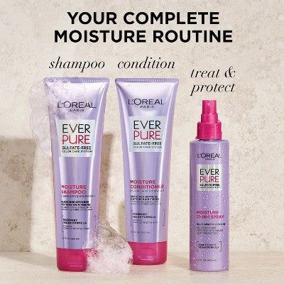 L'Oreal Paris EverPure 21-in-1 Leave In Conditioner Spray 6.8 fl oz - Imperfect Container