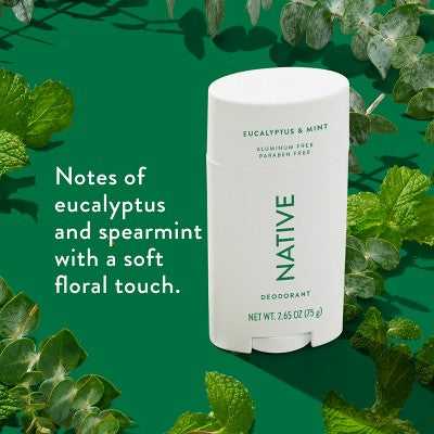 Native Solid Deodorant Eucalyptus & Mint  2.65oz - Imperfect Container