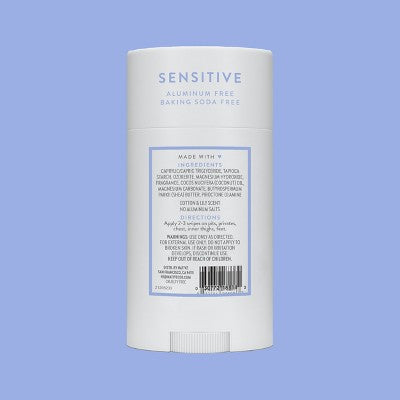 Native Sensitive Solid Deodorant Cotton & Lily  2.65oz - Imperfect Container