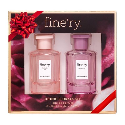 fine'ry. Mini EDP Duo Gift Set Rosa Lina + Flower Bed 2pc - New