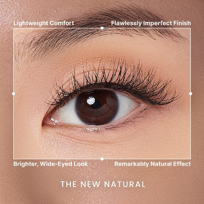 KISS Products The New Natural Trio Multipack False Eyelashes 60ct - Imperfect Box