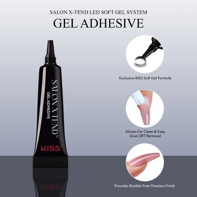 KISS Products Salon X-tend LED Soft Gel System Pure Fake Nails - Imperfect Box