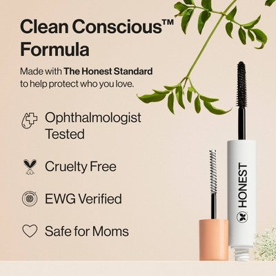 Honest Beauty Extreme Length Mascara + Lash Primer 0.81 fl oz/3pk - New