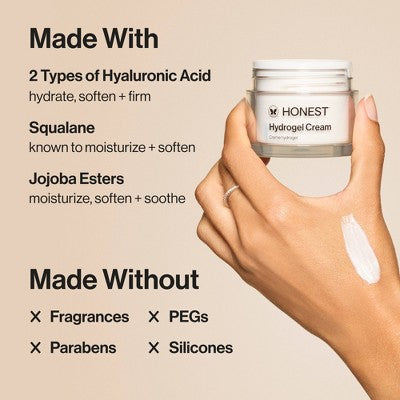Honest Beauty Hydrogel Cream with Hyaluronic Acid - Refill - 1.7 fl oz