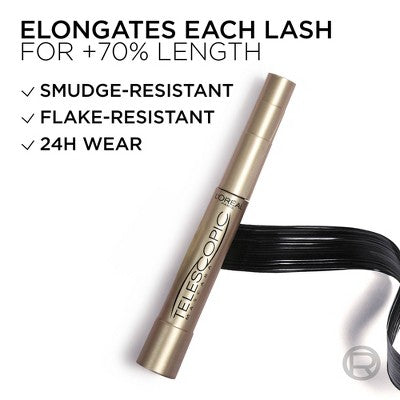 L'Oreal Paris Telescopic Original Mascara 925 Waterproof Black 0.27 fl oz - Missing Box