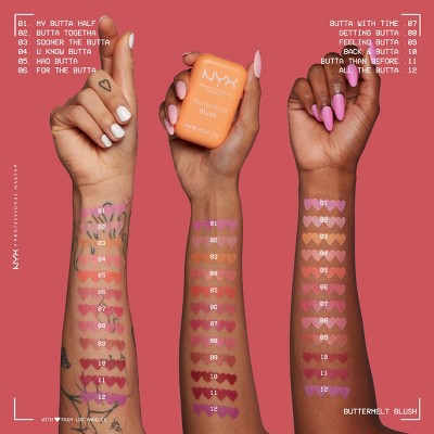 NYX Professional Makeup Buttermelt Blush - Sooner The Butta - 0.17oz