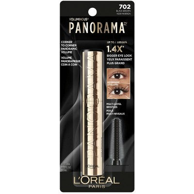 L'Oreal Paris Voluminous Panorama Volumizing and Lengthening Mascara 702 Black Brown 0.33 fl oz - Missing Box