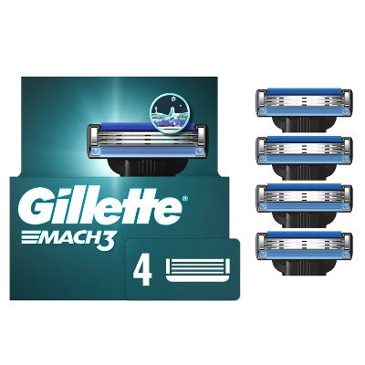 Gillette Mach3 Men's Razor Blade Refills 4ct - New