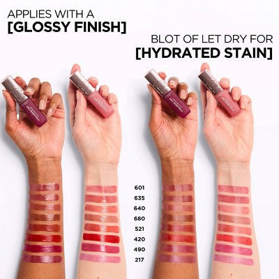L'Oreal Paris Paradise Hyaluron Tint Lip Stain Serum 217 Smoky Mauve 0.16 fl oz - Imperfect Container