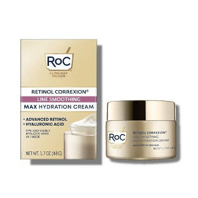 RoC Retinol Correxion Anti-Aging Retinol Moisturizer with Hydrating Hyaluronic Acid 1.7oz - Missing Box