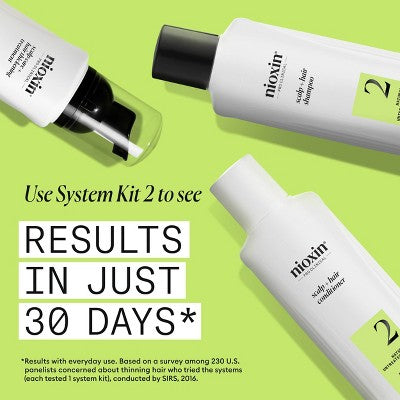 Nioxin System 2 Shampoo Cleanser 10.1 fl oz - New