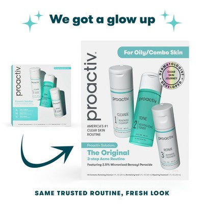 Proactiv Solution 30 Day Acne Treatment Kit 5 fl oz/3pc - Imperfect Box
