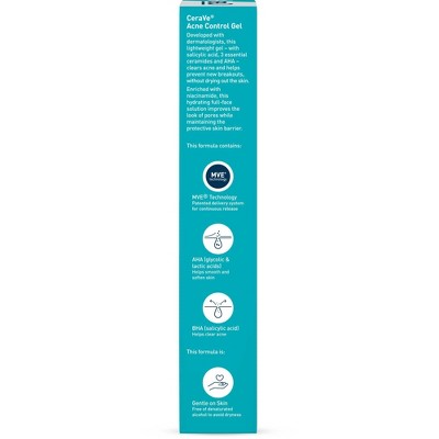 CeraVe Salicylic Acid Acne Treatment Control Gel 1.35oz - Imperfect Box