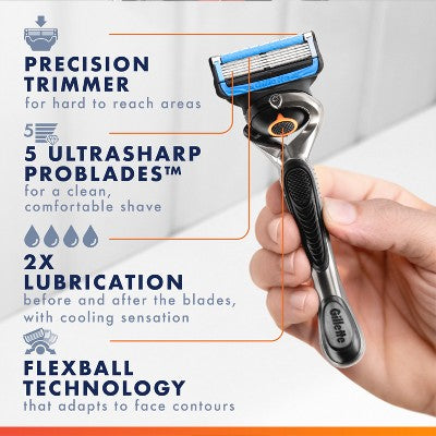 Gillette ProGlide Chill Razor Refills for Men 8 Blade Refills - Imperfect Box