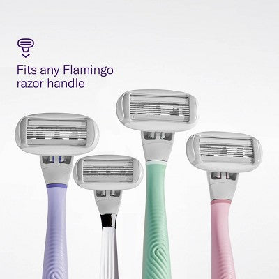 Flamingo Women's Razor Blade Refills 5-Blade Refill Cartridges 4ct - Imperfect Box