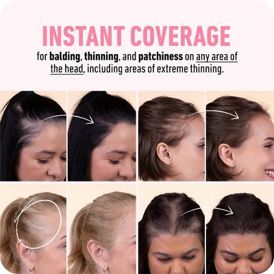 BOLDIFY Root Touch Up Powder with Brush Covers Grays Medium Brown - Imperfect Box