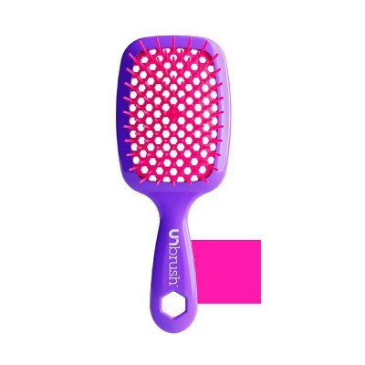 UNbrush Detangler Hair Brush Neon Purple - Imperfect Box