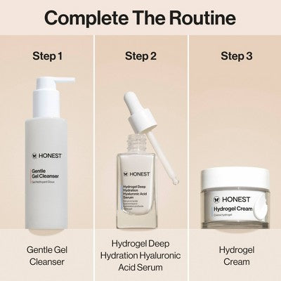 Honest Beauty Hydrogel Cream with Hyaluronic Acid 1.7 fl oz - Missing Box