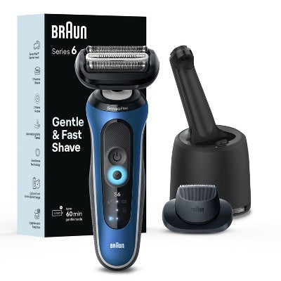 Braun Series 6-6172cc Rechargeable Wet & Dry Shaver + Smart Care Center - New