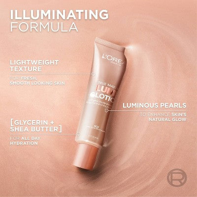 L'Oreal Paris True Match Lumi Glotion Natural Glow Enhancer 902 Light Glow 1.35 fl oz. - New