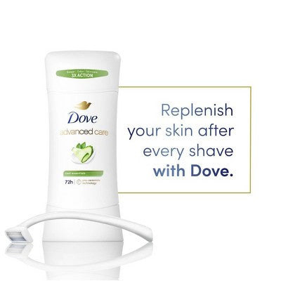 Dove Beauty Advanced Care Cool Essentials 72-Hour Women& Antiperspirant & Deodorant  2.6oz/2pk - New